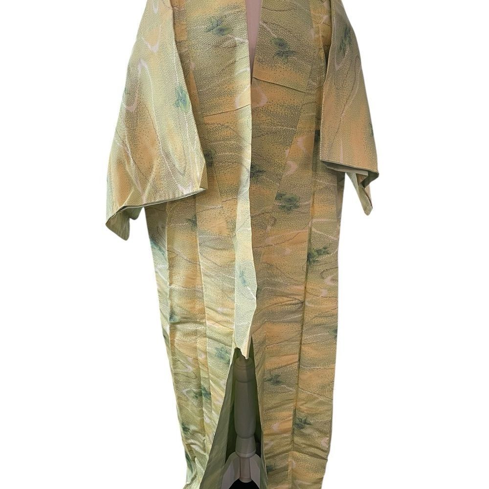 I Tage Elegant Yellow and Green Kimono‎